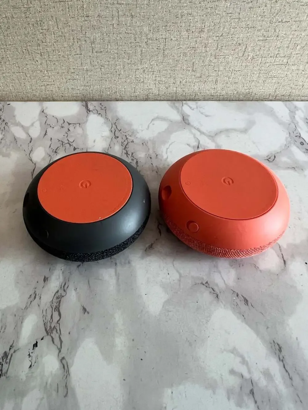 Google Home Mini Smart Speaker Bundle (2 Units: Charcoal and Coral) with Power A